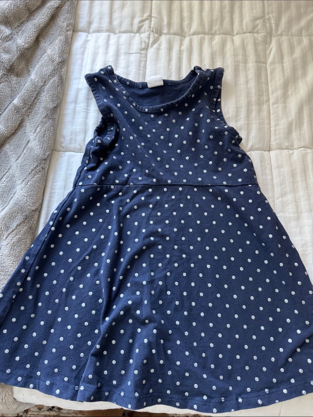 GAP Navy Dress with White Polka Dots